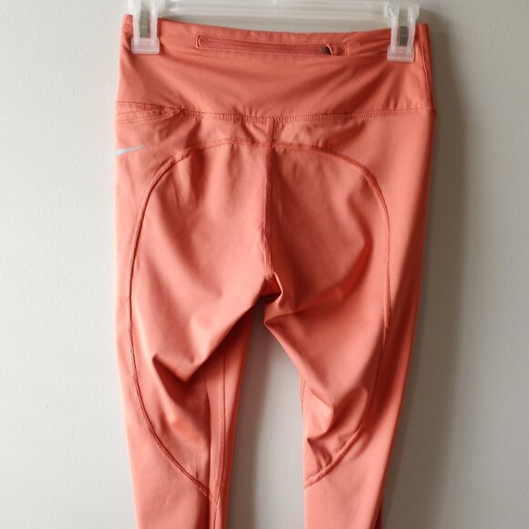 'NIKE' DRI-FIT Full Length Leggings Size SPCH Mesh detail EUC - Picture 3 of 12